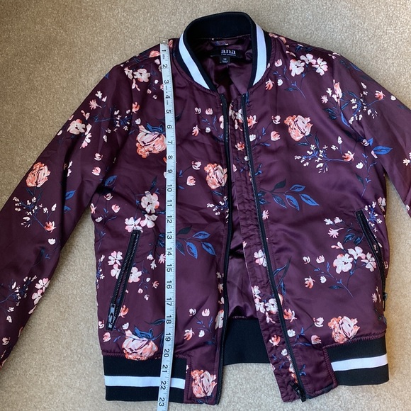 Floral Satin Bomber Jacket - Picture 3 of 6